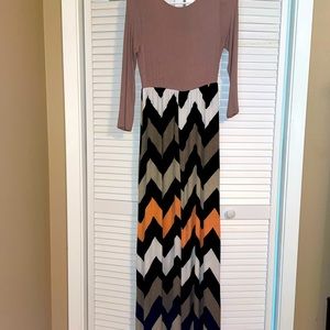 Maxi Dress, fall colors, small